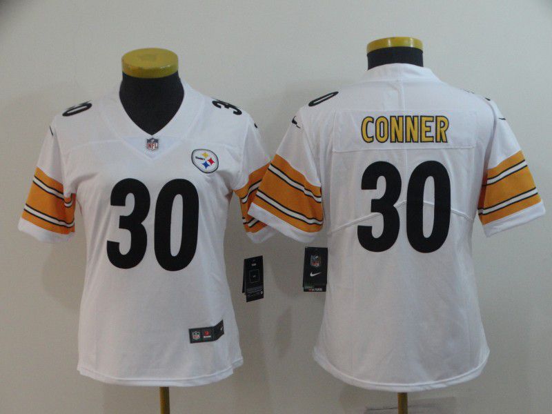 Women Pittsburgh Steelers #30 Conner White Nike Vapor Untouchable Limited Player NFL Jerseys->women nfl jersey->Women Jersey